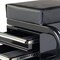 Homeroots 13" Black Multi-Tier Steel Rolling Cabinet With Lid 714600 - alternate 7