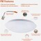 Halo 11'' CCT LED Low Profile Round Flush Mount Ceiling Light Fixture FM119S1EWHR - alternate 5