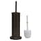 Simple Spaces Simple Spaces MYY004 Toilet Bowl Brush with Stand, Round, Steel Holder MYY004 - alternate 1