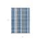 Homeroots 3' X 5' Denim Blue Sky Blue And Beige Plaid Washable Indoor Outdoor Area Rug 613963 - alternate 9