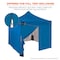 Ergodyne Blue Pop-Up Tent Zipper Door Sidewall - 10ft 6196 - alternate 7