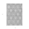 Homeroots 3' X 5' Gray And Silver Medallion Washable Indoor Outdoor Area Rug 587734 - alternate 7