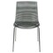 Leisuremod Astor Water Ripple Design Dining Chair, Transparent Black, 2PK AC20TBL2 - alternate 5