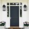 Jonathan Y Cadiz 6" 1-Light Iron/Seeded Glass Cottage Rustic Scrolled Lantern LED Outdoor Sconce, Black, 2PK JYL7609A-SET2 - alternate 10