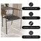 Leisuremod Kora Modern Leather Dining Arm Chair with Iron Legs Brown/Black, 4PK KCWN-21BL4 - alternate 7