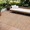 Homeroots 8' X 10' Coral And Ivory Floral Washable Indoor Outdoor Area Rug 604668 - alternate 1