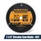 Powertec 7-1/4 Inch Circular Saw Blade, 24T, 5/8" Arbor, Thin Kerf Carbide Tipped Wood Cutting Blade 14015 - alternate 6