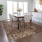 Homeroots 9' X 12' Chocolate Ikat Washable Indoor Outdoor Area Rug 576987 - alternate 5