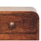 Homeroots 10" Brown Solid Wood Square Two Drawer Nightstand 651741 - alternate 9