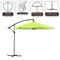 Pure Garden 10-Foot Offset Patio Umbrella with Square Base, Lime Green 50-102-LGB - alternate 7