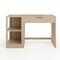 Martha Stewart Kayden Single-Drawer Desk w/2 Tier Shelf in Light Natural w/Brushed Gold Hardware KHO-23042-TBSF-LNT-GLD-MS - alternate 1