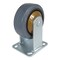 Vestil Rubber Rigid Caster 5 In. Diameter x 2 In. Width 661 Lb. Capacity Dark Gray/Gold CST-KSM-5X2MR-R - alternate 9