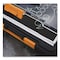 Dexas ClearView Clipcase Storage Clipboard, 0.35" Clip Capacity, Holds 8.87 x 12.25 Sheets, Gray/Orange 5717-804 - alternate 7