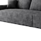 Homeroots 168" Black Corduroy Modular Compression Foam Sofa With Toss Pillows 712976 - alternate 5