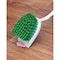 Libman Heavy-Duty Scrub Brush, 1-1/2 in L Trim, PET, Green, 3-1/2 in W Brush, 11.13 in OAL, White 54 - alternate 2