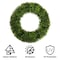 Pure Garden Front Door Wreath and Storage Bag 20 in Artificial Foxtail Fern Wreath and Zippered Tote 50-111BR - alternate 4
