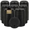 Eco Harmony Products Reclosable Lid for 10, 12, 16, 20, 24oz Paper Cup, 90mm, Plastic, Black, 1000PK 804653 - alternate 1
