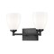 Z-Lite Oren 2-Light Vanity, 16 in W, Matte Black 7004-2V-MB - alternate 1