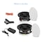 Pyle PylePair 8.0 in Bluetooth Flush Mount In-wall Speaker System, 400W, Polypropylene Cone, Black PDICBT87 - alternate 4