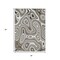 Homeroots 3' X 5' Ivory And Charcoal Geometric Washable Indoor Outdoor Area Rug 631389 - alternate 6