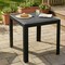 Leisuremod Mace Weave Design Outdoor Square Dining Table, Black MT31BL - alternate 6