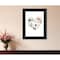 Homeroots Floral Heart Black Framed Print Wall Art 529823 - alternate 4