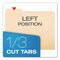 Pendaflex Reinforced Top File Folders, 1/3-Cut Tabs: Left Position, Letter Size, Manila, 100PK R752 1/3-1 - alternate 7