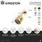 Kingston Brass 3" Round Raindrop Brass Shower Head with 5-3/8" Shower Arm, Polished Brass K238A2CK - alternate 2