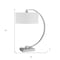 Homeroots 26" Nickel Metal Lantern Desk USB Table Lamp With White Shade 524762 - alternate 4