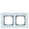 Siemens DELTA miro Frame 2-fold Authentic material glass crystal green Dimensions 161x 90 5TG1202 - alternate 1