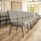 Flash Furniture Hercules Church Chair, Gray Back, 21-1/4 in W 25" L 33" H, Fabric Seat FD-CH0221-4-SV-GYDOT-BAS-GG - alternate 7