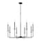 Z-Lite Gaultier Matte Black+Modern Gold 8 Light Chandelier 6100-8MB - alternate 7