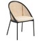 Leisuremod Urbane Collection Modern Dining Chair With Wicker back in Cream UC21WCR - alternate 1