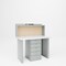 Pucel Center Drawer Workstation, 48 in W x 34 in H x 30 in D, Gray EWS-3048-L - alternate 1