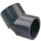 Nibco 4506 8 Socket 45 Elbow PVC 80 CA05450 - alternate 1