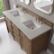 James Martin Vanities Brittany 60" Double Vanity, Pecan w/ 3 CM Lime Delight Silestone Top 655-V60D-PCN-3LDL - alternate 6