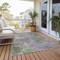 Homeroots 10' X 14' Green and Purple Abstract Washable Non Skid Indoor Outdoor Area Rug 564277 - alternate 7