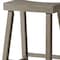 Homeroots 27" Cool Gray Solid Wood Backless Counter Height Bar Chair 632464 - alternate 6