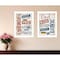 Homeroots Set Of Two American 3 White Framed Print Wall Art, 2PK 405735 - alternate 3
