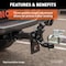 Curt Adjustable Pintle Mount, 18,000 lb, 5 in W, 7 in H, Steel, Powder-Coated 48329 - alternate 5