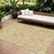 Homeroots 8' X 10' Gold Brown And Beige Abstract Washable Indoor Outdoor Area Rug 602500 - alternate 1