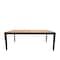 Homeroots 63" Walnut and Black Wood Dining Table 716289 - alternate 1
