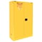 Securall Flammable Storage Cabinet, 45 Gallon, 2 Shelves, 43 in W x 67 in H x 18 in D, Yellow A345 - alternate 2