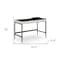 Homeroots 43" Black and White Writing Desk With Two Drawers 543770 - alternate 6