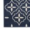 Homeroots 8' Ivory And Navy Blue Geometric Indoor Outdoor Runner Rug 572794 - alternate 8