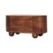 Homeroots 32in Brown Solid Wood Storage Oval Bench With Flip Top 723825 - alternate 8