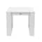 Newtechwood Modern Side Table in Ivory P011-704 - alternate 5