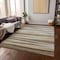Homeroots 8' X 10' Brown Beige And Gray Striped Washable Indoor Outdoor Area Rug 597316 - alternate 8