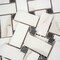 Apollo Tile Regalia 12x12 in. Ivory White, Black Matte Gres Porcelain Basketweave Mosaic Tile, 6PK VEL88OROBSKMOSA - alternate 10