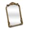 Homeroots 12" Gold Solid Solid Wood Scalloped Framed Makeup Shaving Tabletop Mirror 716308 - alternate 9